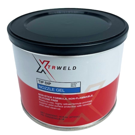 Xtrweld TDNOZGELB16 Tip Dip Nozzle Gel, Round Jar, 16 oz TDNOZGELB-16